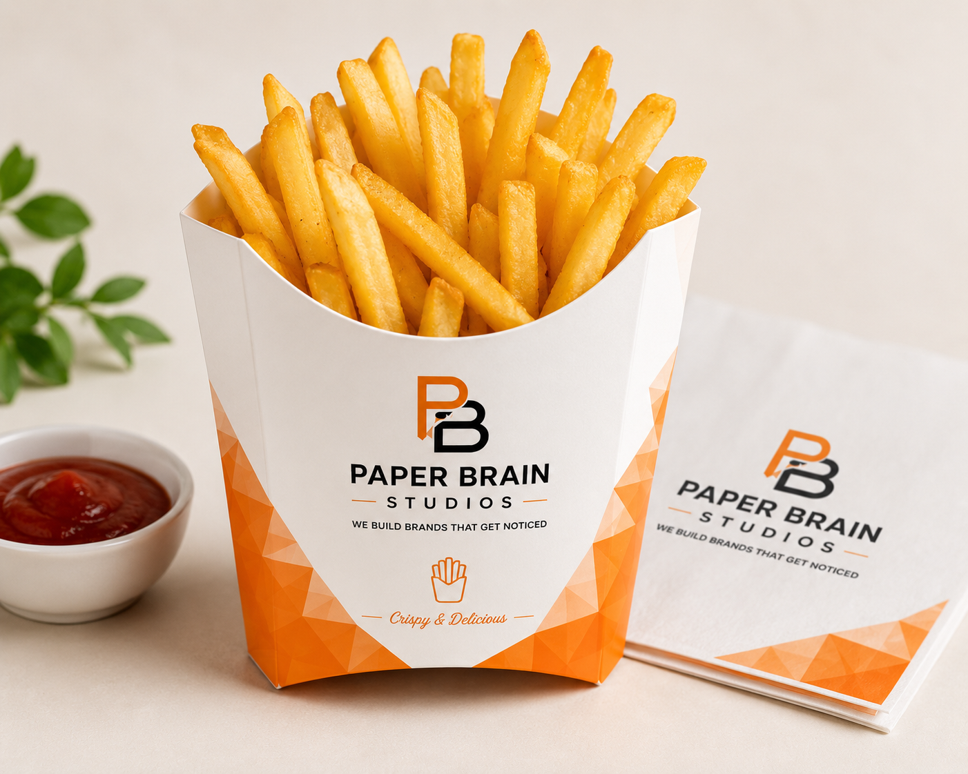 Paper Brain Studios French Fries Box