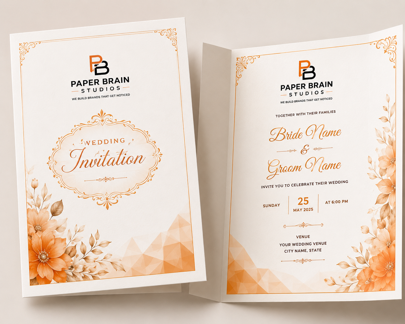 Paper Brain Studios Wedding Cards